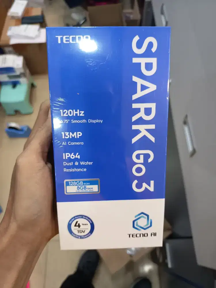 TECHNO SPARK GO3 4/124 GB GARANSI RESMI