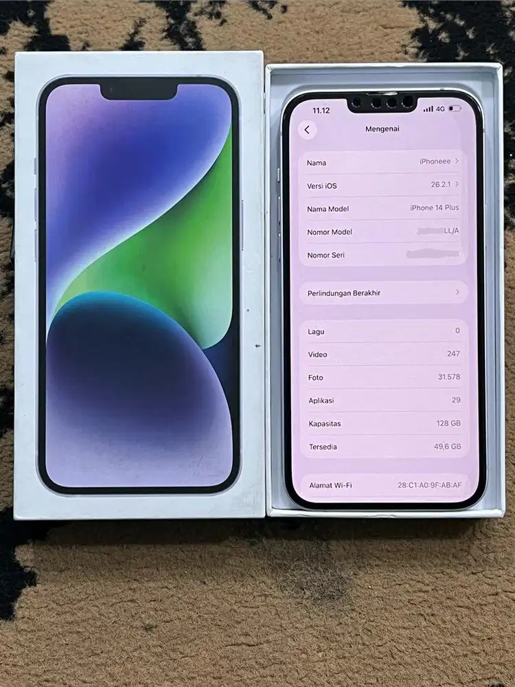 iPhone 14 Plus Purple 128GB Ex inter ALLOP