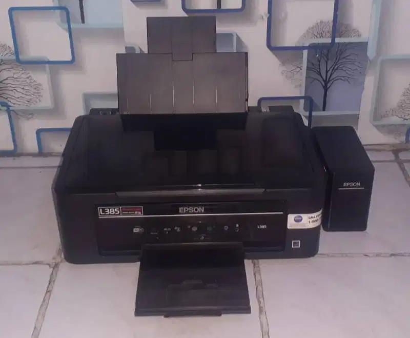 Printer Epson L385 wifi all in one infus sistem minus