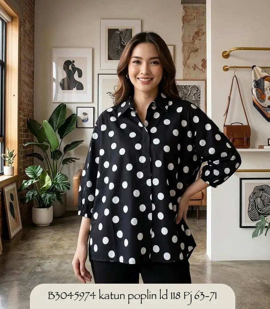 Baju Polkadot Wanita