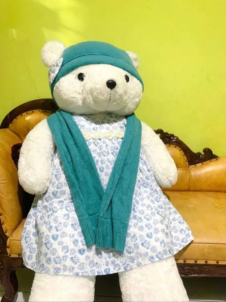 Boneka teddy bear putih besar NEGO