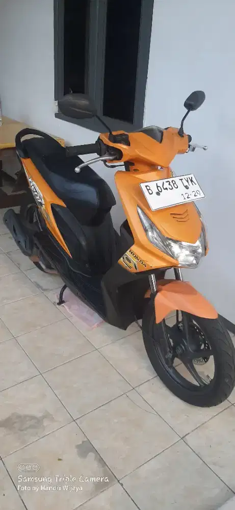 Honda Beat 2008 asli Oranye