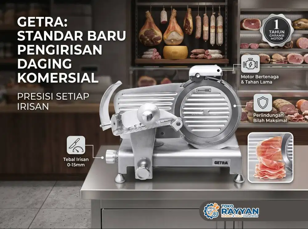Toko Rayyan - Semi Automatic Meat Slicer (Mesin Pengiris Daging) Tipe