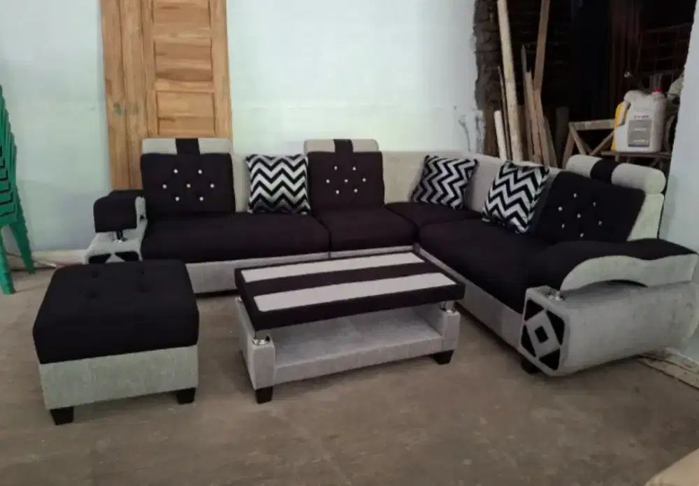 Sofa engkel satu full kain