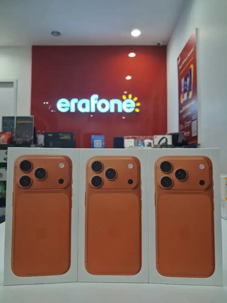 iPhone 17 pro 256 orange 1 unit Erafone Natar