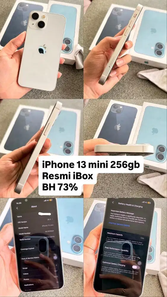 iPhone 13 mini 256gb starlight mulus (rare)