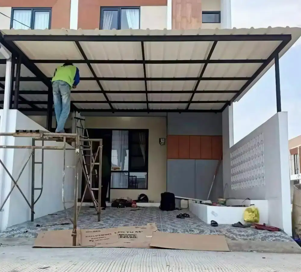 Pasang kanopi atap alderon