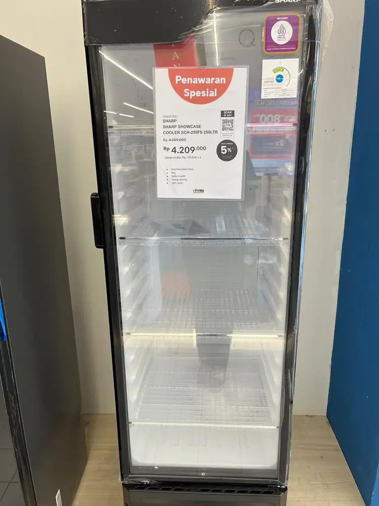 Showcase Sharp 250liter
