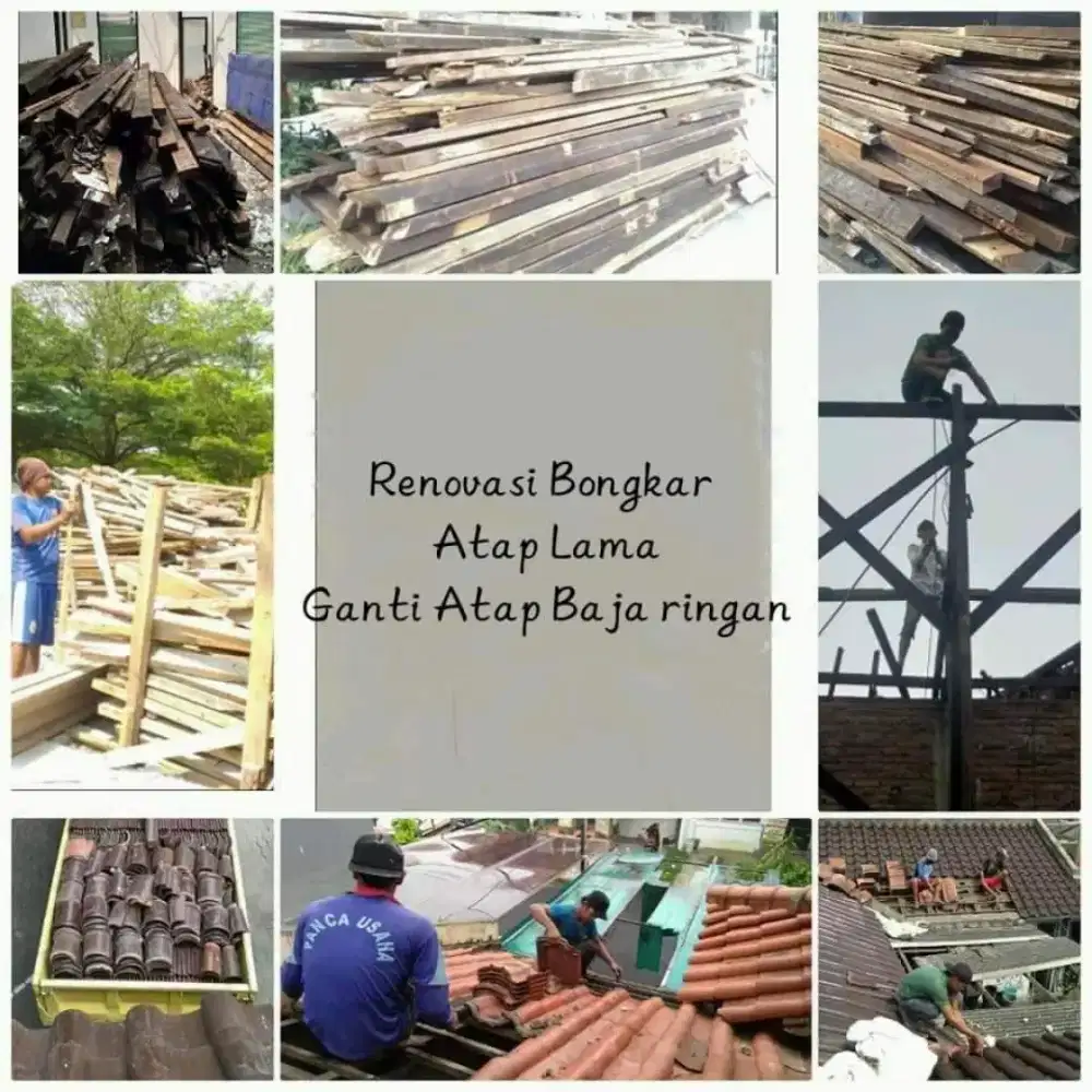 RENOVASI BONGKAR PASANG ATAP RUMAH BAJARINGAN TERIMA BERES