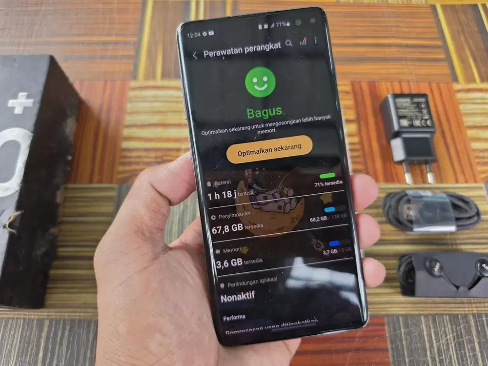 Samsung Galaxy S10+ PLus Mulus95% Terawat Fulset Terawat