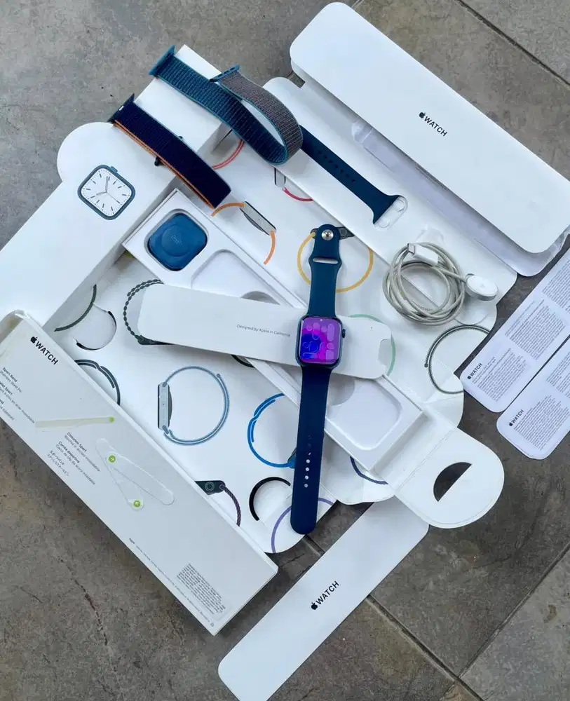 Apple Watch Series 7 45mm iBox Resmi Fullset Nomin