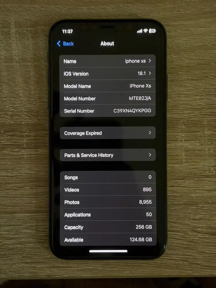 IPHONE XS 256 GB