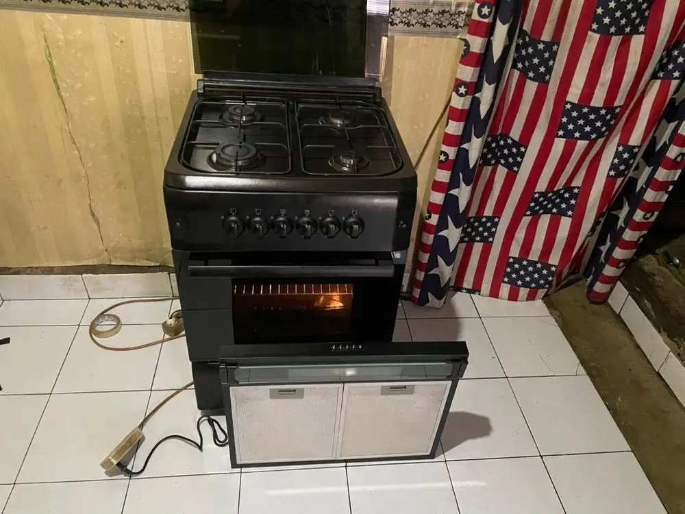 Kompor oven linea +cooker hood (satu set)