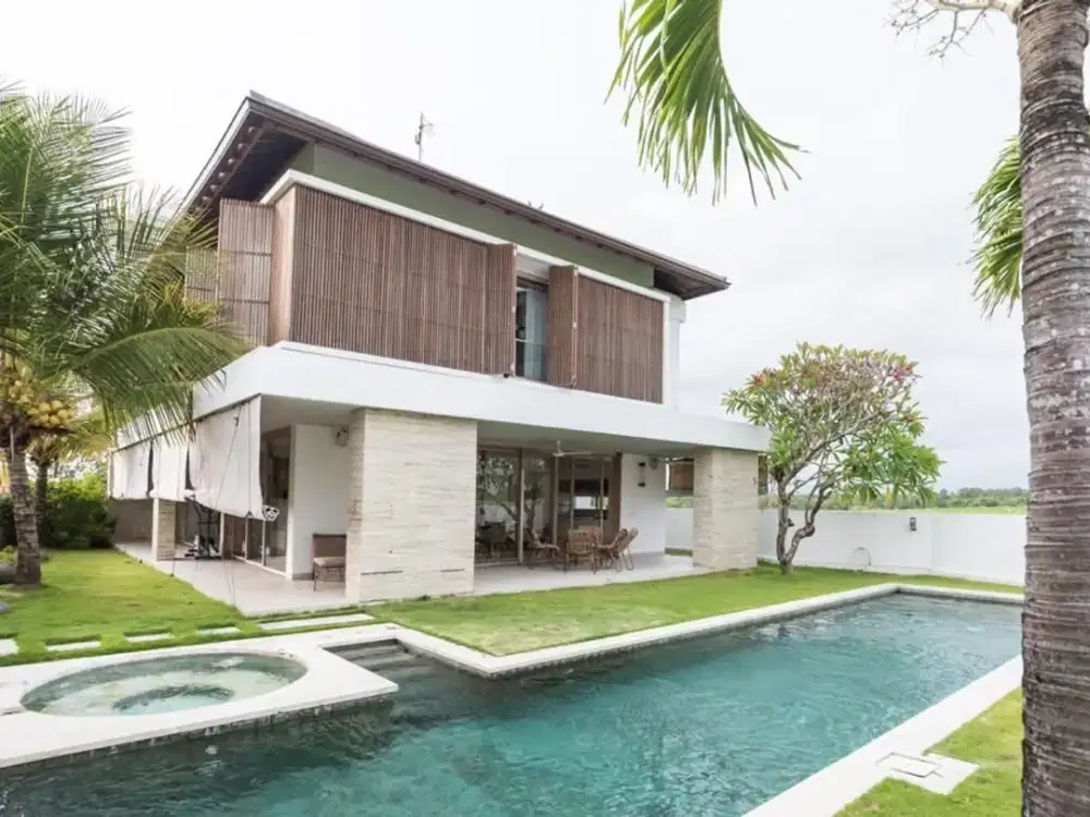 For sale Villa Is A Beautifully Designed Contemporary Tranquil Villa And Rice Field And Mountain View Located In Pantai Cemagi Street Badung Bali