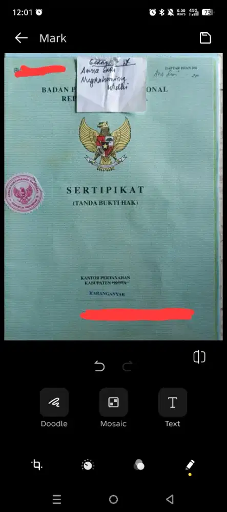 Di jual: Tanah kapling sawah/pekarangan colomadu, karanganyar