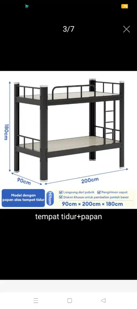 Ranjang susun 2 tingkat