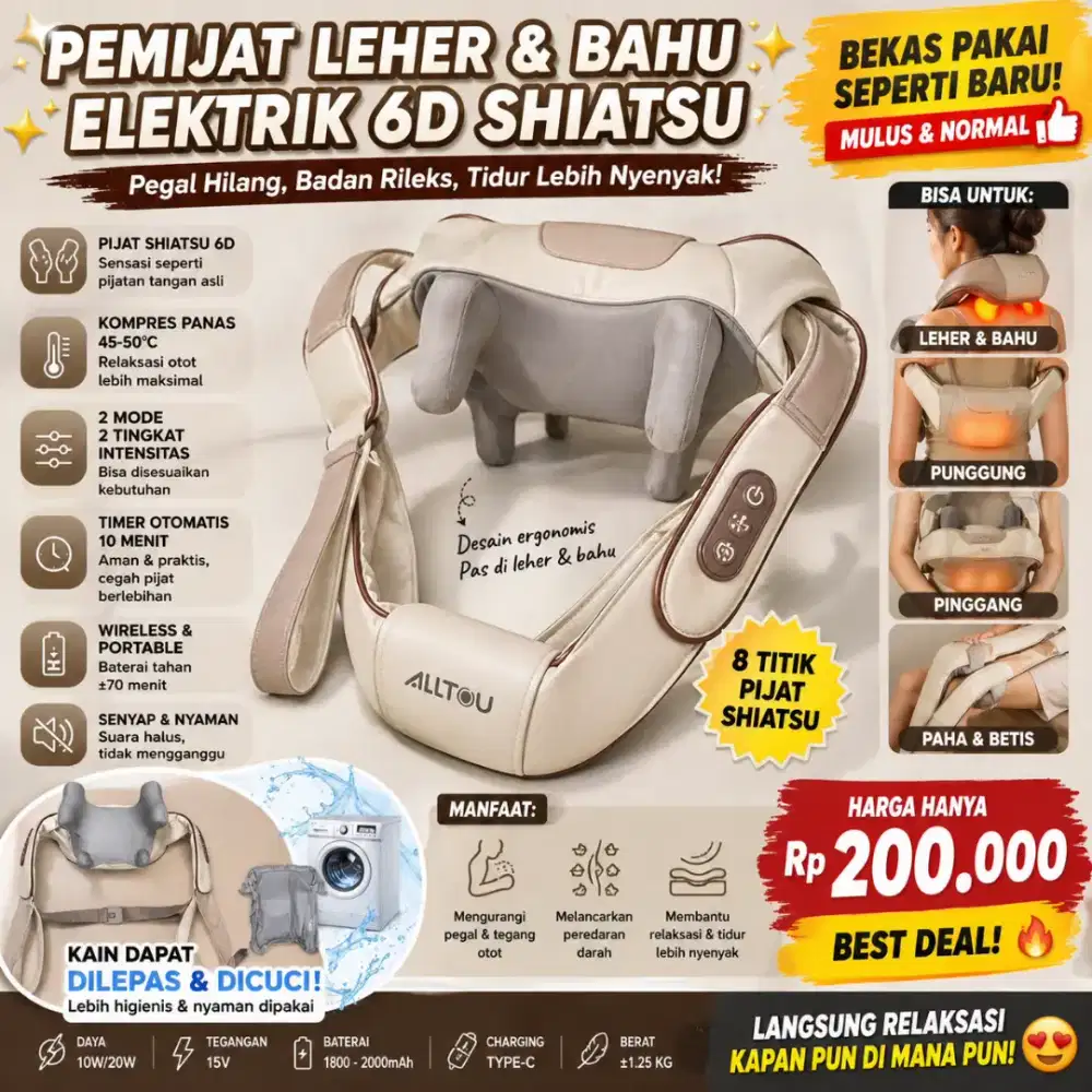 PEMIJAT MASSAGER BAHU & LEHER ELEKTRIK BEKAS CIBITUNG BEKASI