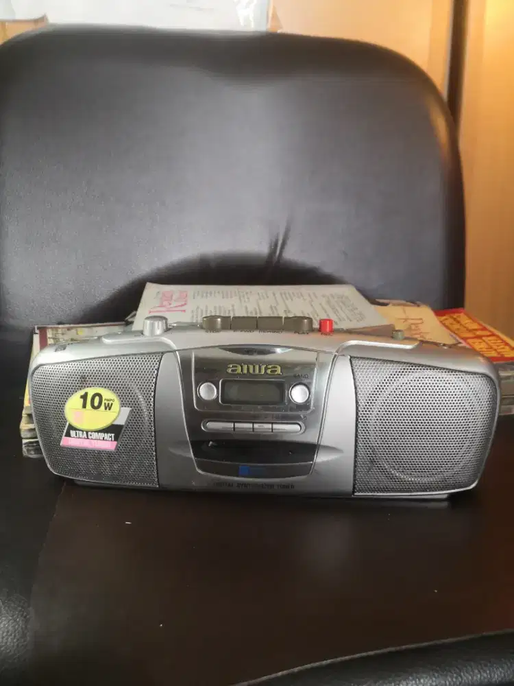 Tape mini portable stereo radio cassete recorder aiwa cs p77