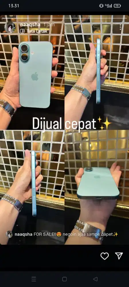 iPhone 16 iBox fullset ram 128