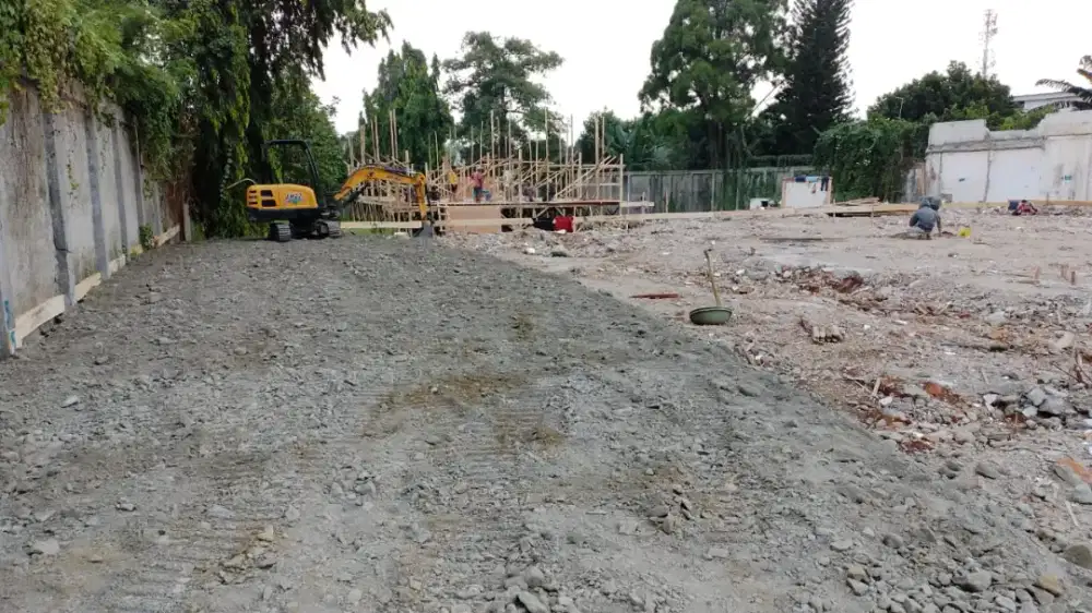 Cut and fill gali basement gali kolam bongkar bangunan rumah