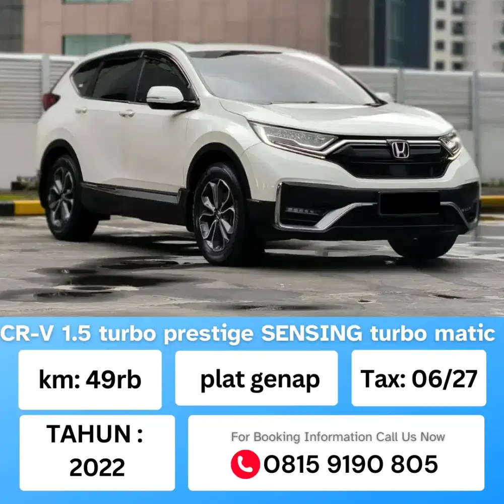 CR-V 1.5 Turbo prestige SENSING matic 2022 warna putih