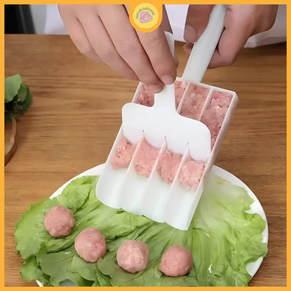 MS Alat Cetak Bakso Model 4 Baris Anti Lengket.