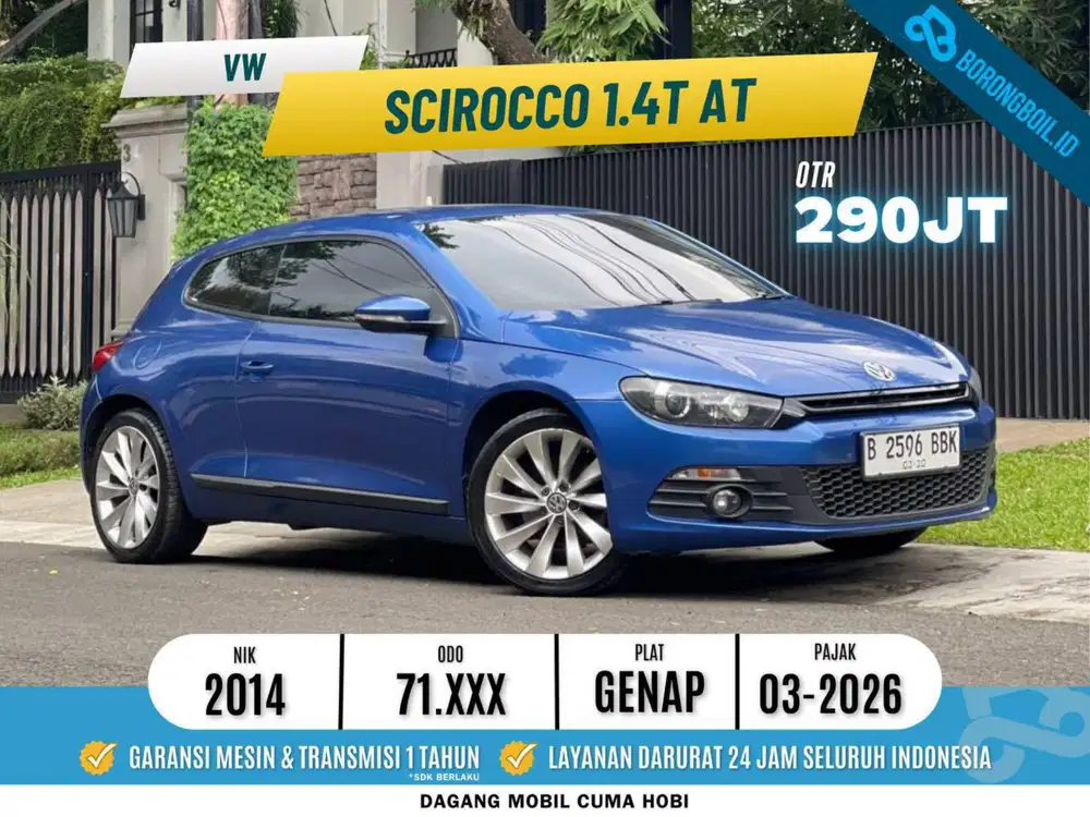 Volkswagen Scirocco 1.4 TSI AT 2014 TERMURAH