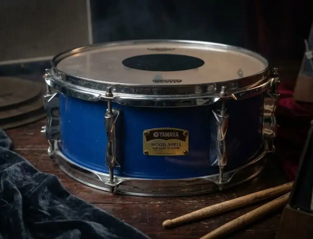 Snare drum yamaha wood shell 14 x 5,5 sound gurih