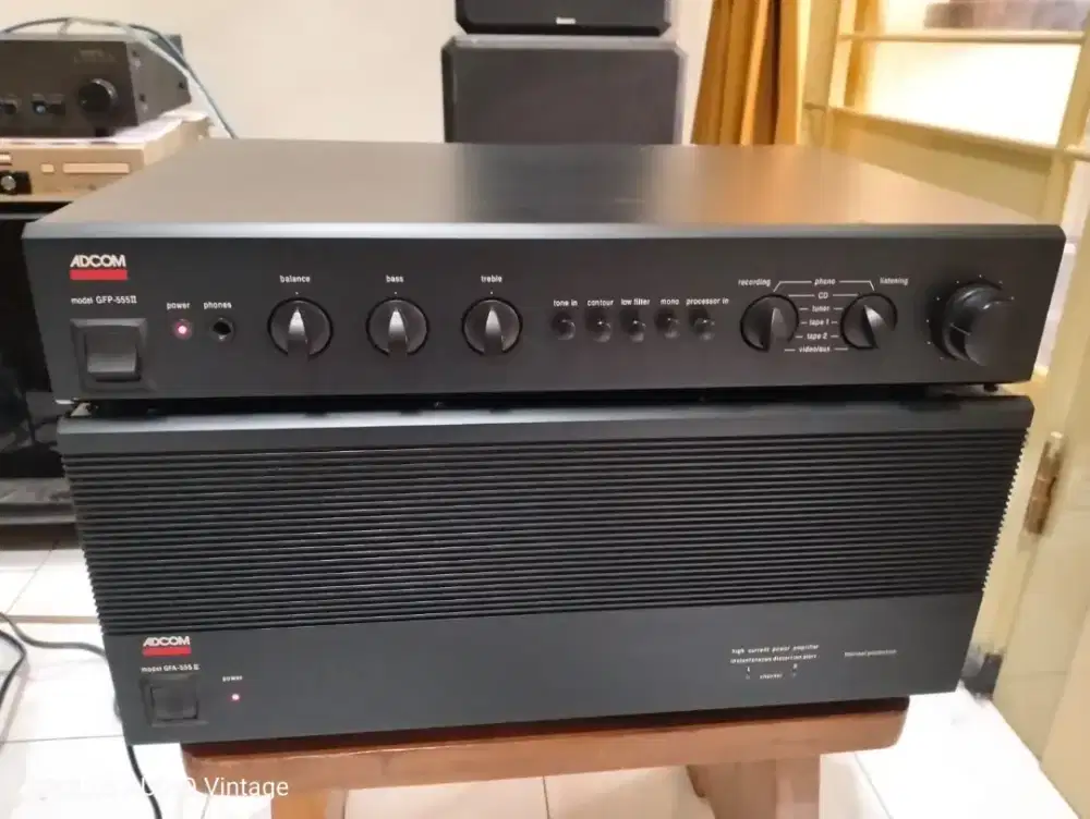 Adcom 555 MK II Set Preamp Power USA