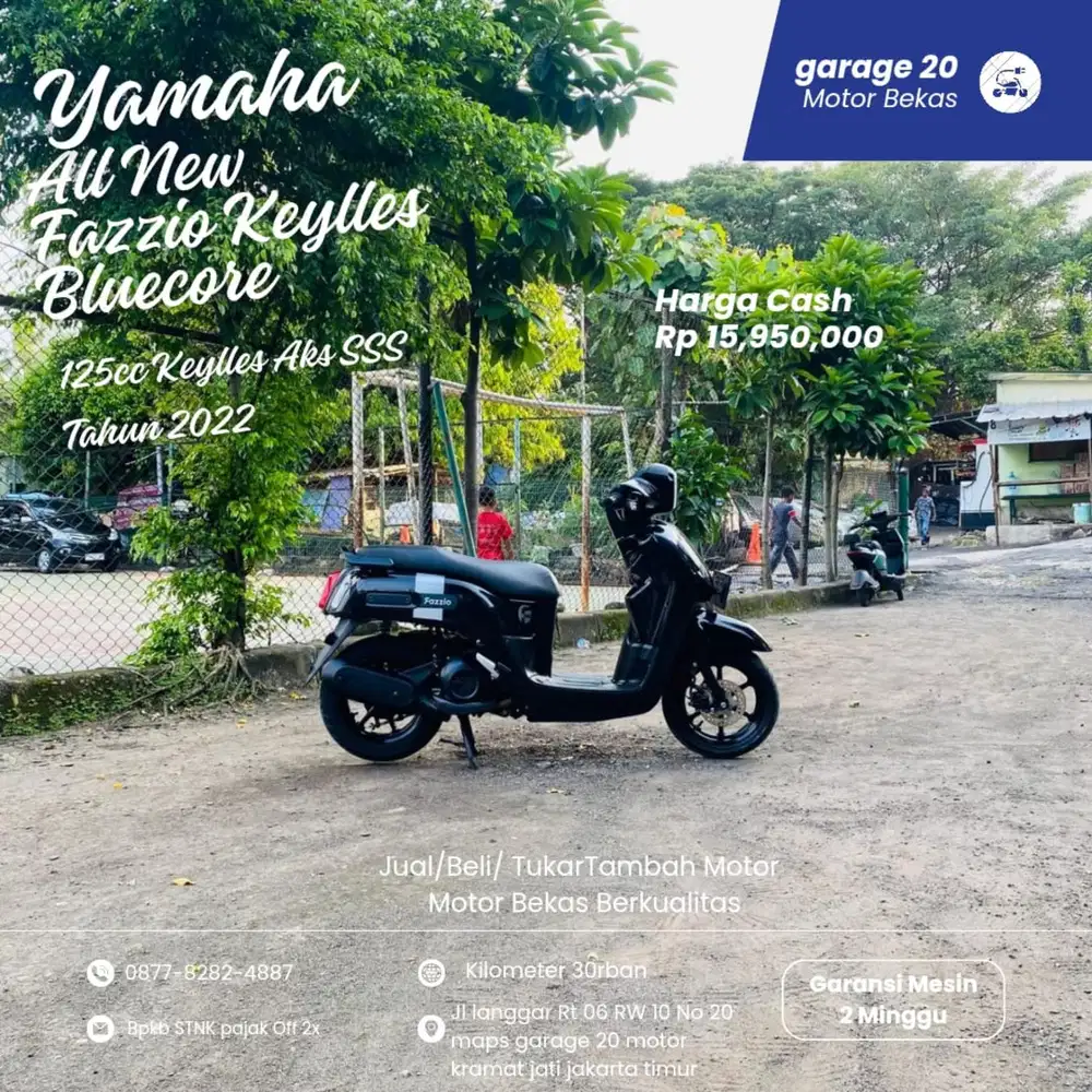 Yamaha All New Fazzio 125cc Keylles Aks Sss Tahun 2022