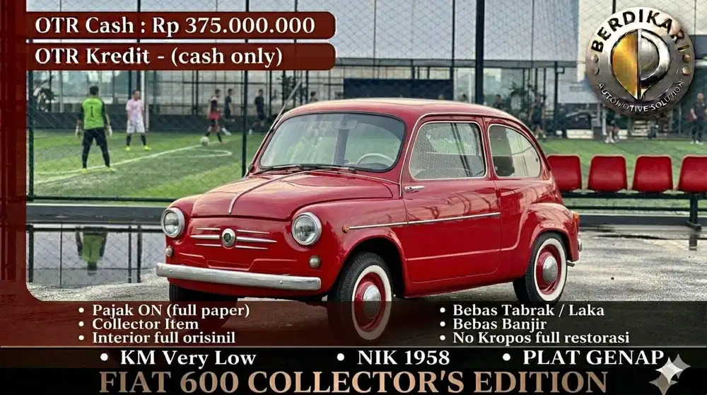 Collector item Fiat 600 1958 full paper