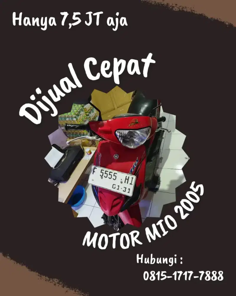 JUAL MIO SPORTY 2005