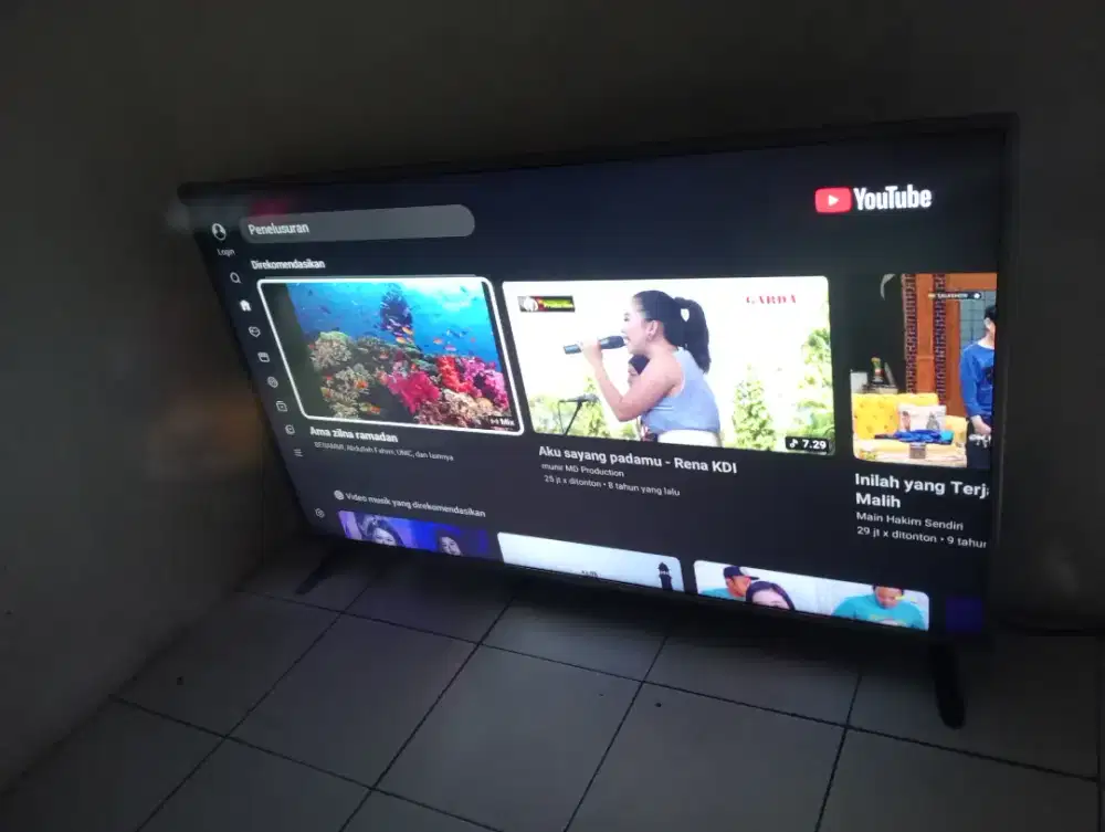 Harga net Tv LED LG 55 inch smrat Digital no minus