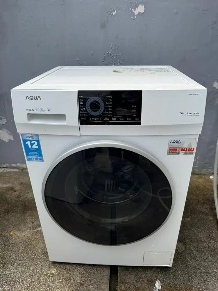 Mesin Cuci Front Load AQUA Japan 8.5kg - FQW-850829QD - Inverter