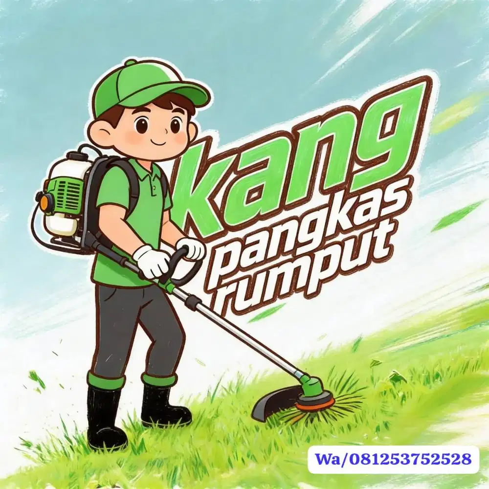 Layanan jasa potong rumput halaman, taman, buka lahan, dan lainnya