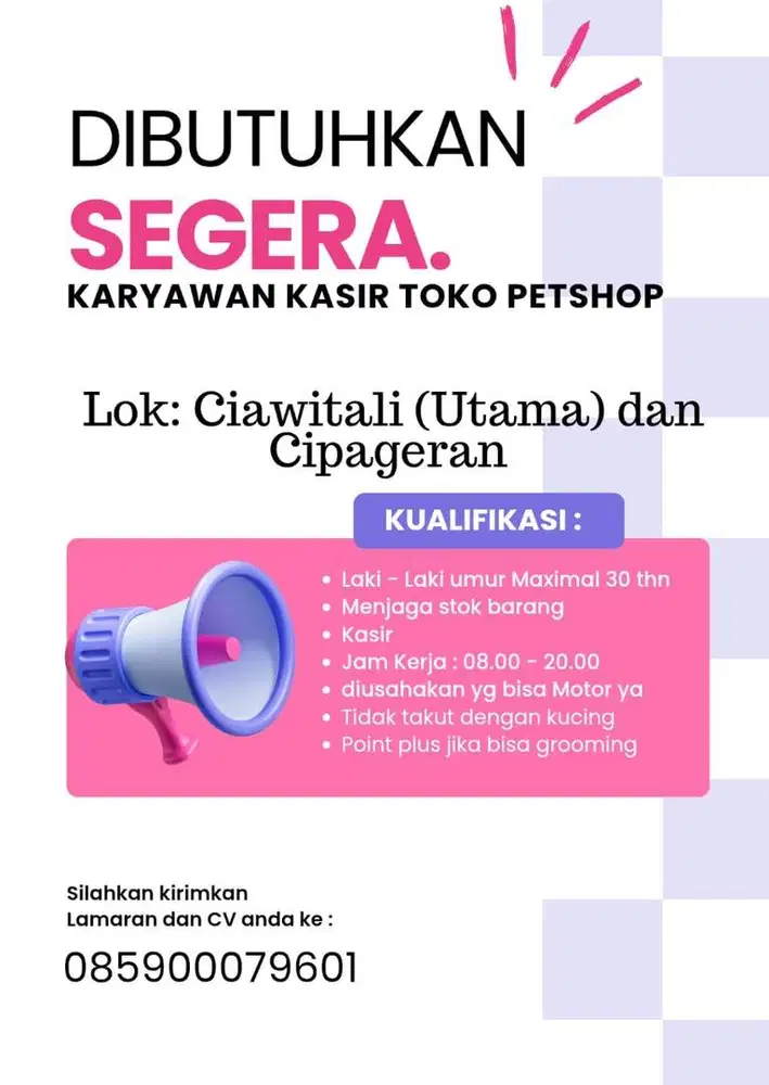 Penjaga toko petshop
