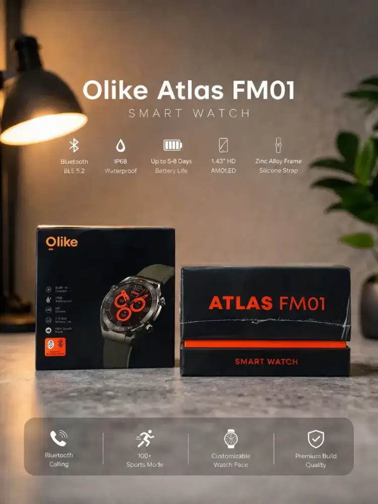 Smartwatch Olike – Baru (Hadiah, Belum Pernah Dipakai)