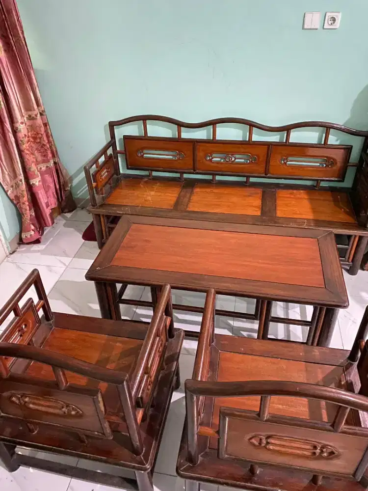 Meja Kursi jati 1 set