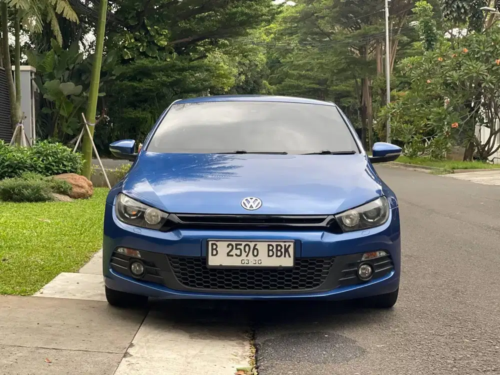 VW SCIROCCO 1.4 AT 2014 BIRU LOW KM ISTIMEWA SIAP PAKAI