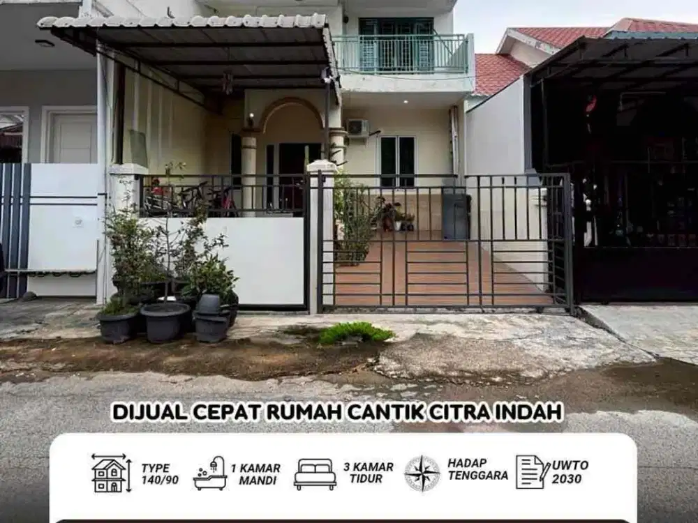 Dijual rumah citra indah batam center