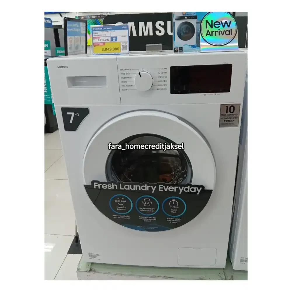 Samsung WM Front Loading 7kg White