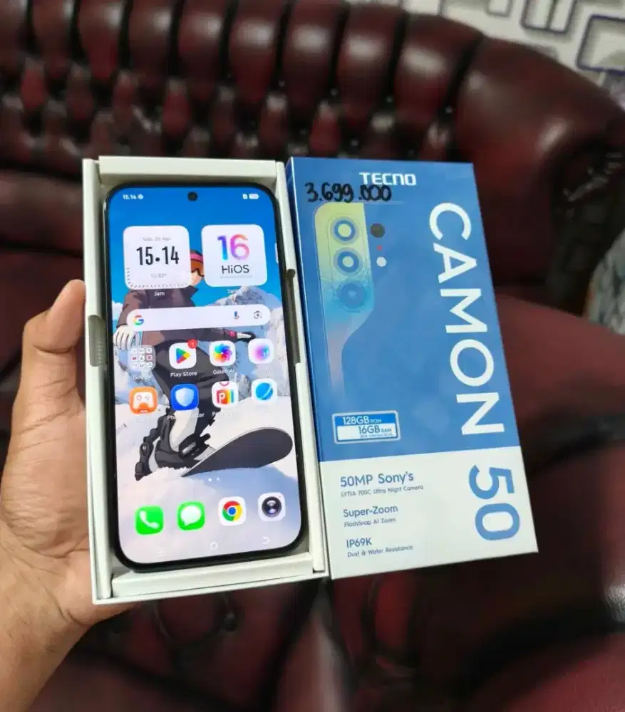 HP TECNO CAMON 50 8GB 128 GB FULSET NO MINUS BELUM ADA 1 BULAN