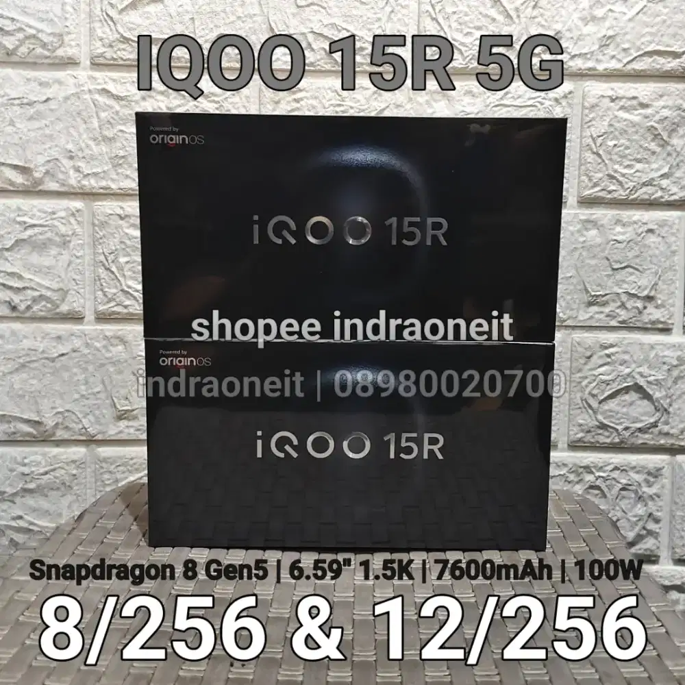 Iqoo 15R 5G Silver Snapdragon 8 Gen 5 New BNIB No Repack Garansi Vivo