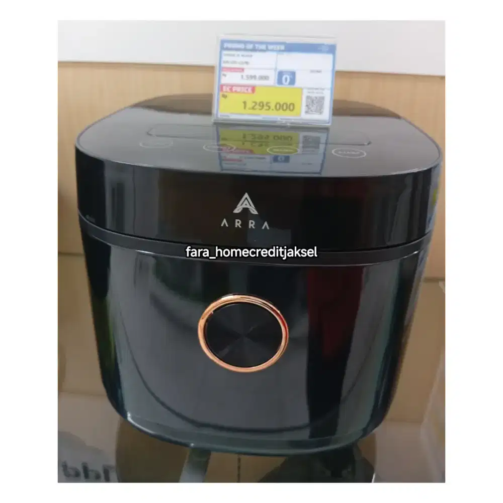 Arra Ricecooker Low Sugar 2L Black