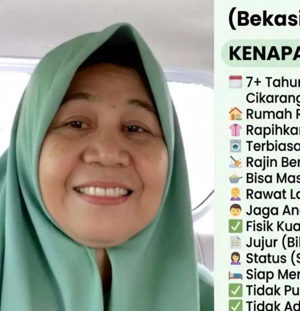 Sedang Cari Kerja ART Pembantu Baby Siter