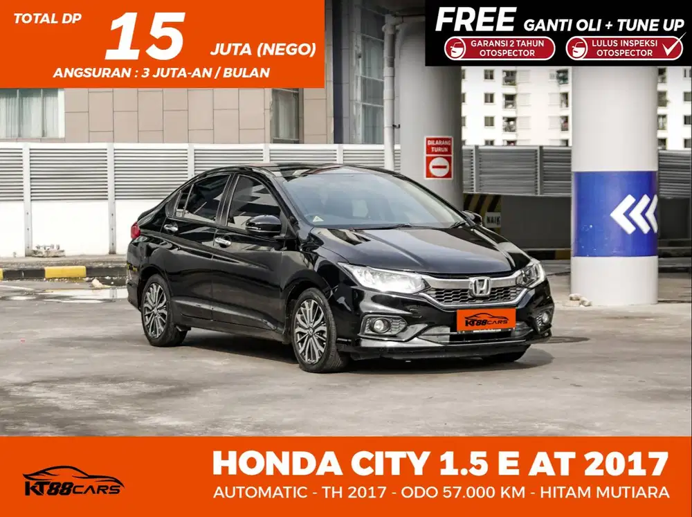 HONDA CITY E 1.5 CVT AT 2017