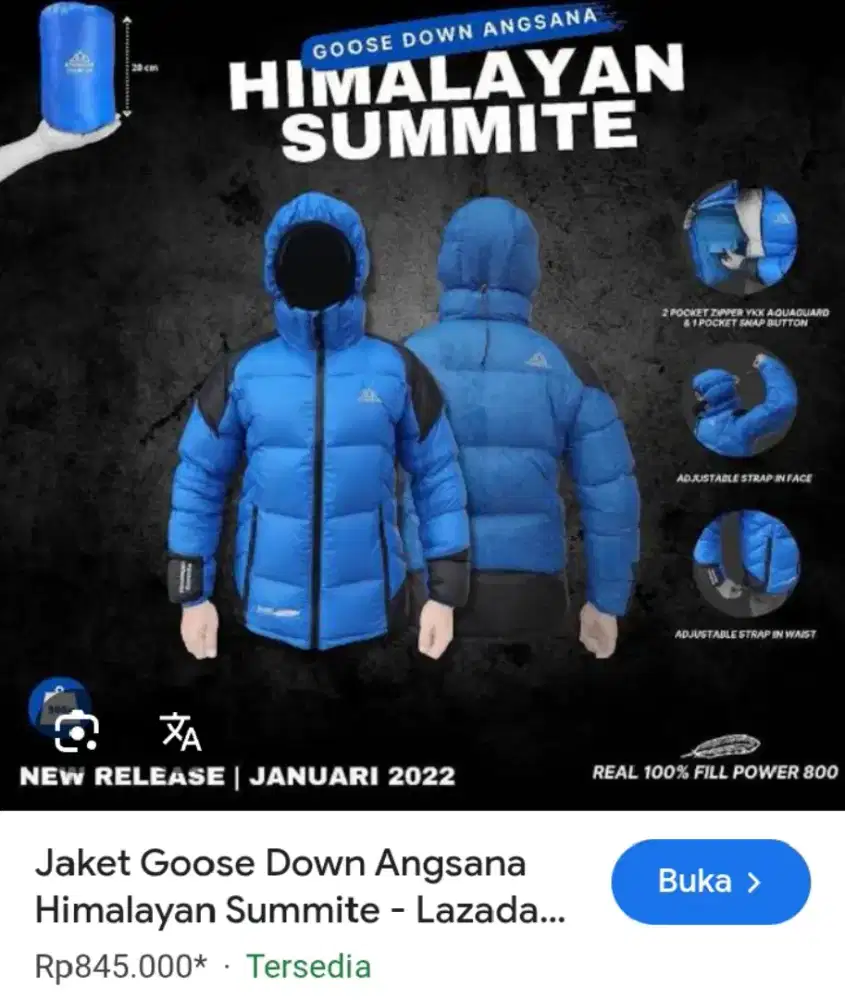 Jacket bulang angsana fp 800