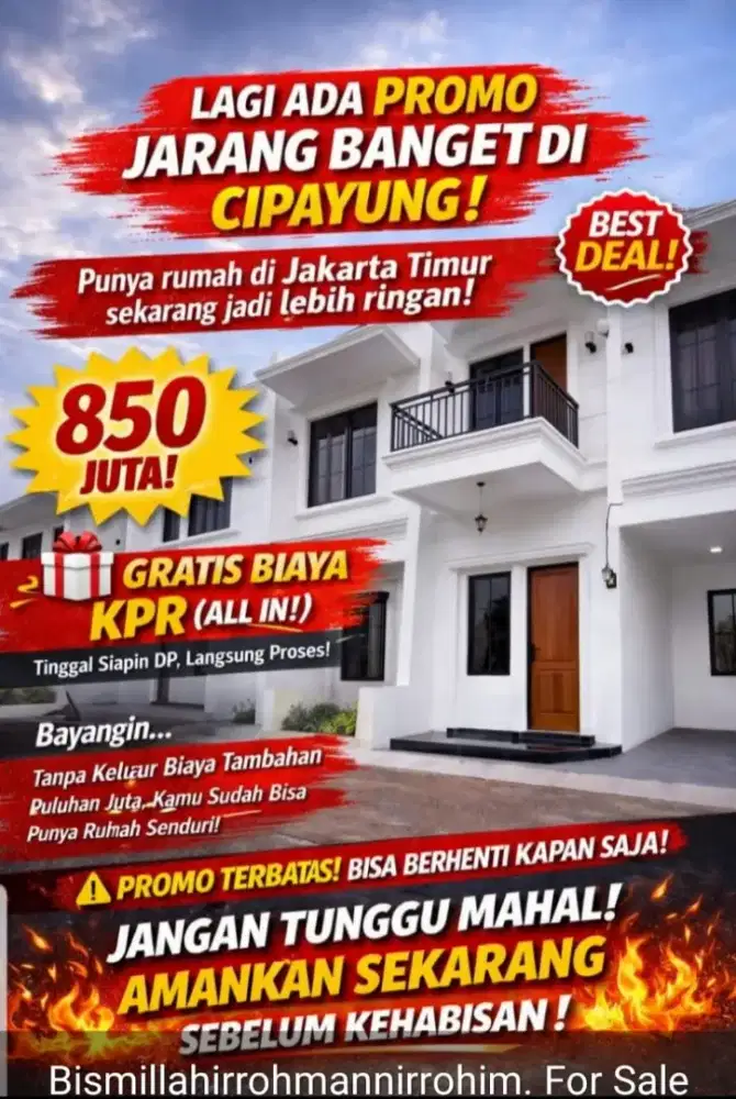 Jual Rumah baru siap huni