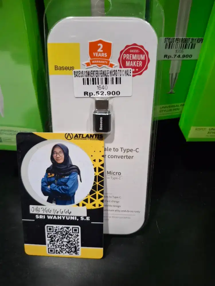 ATLANTIS DAHSYAT BASEUS CONVERTER FEMALE MICRO C TO C MALE