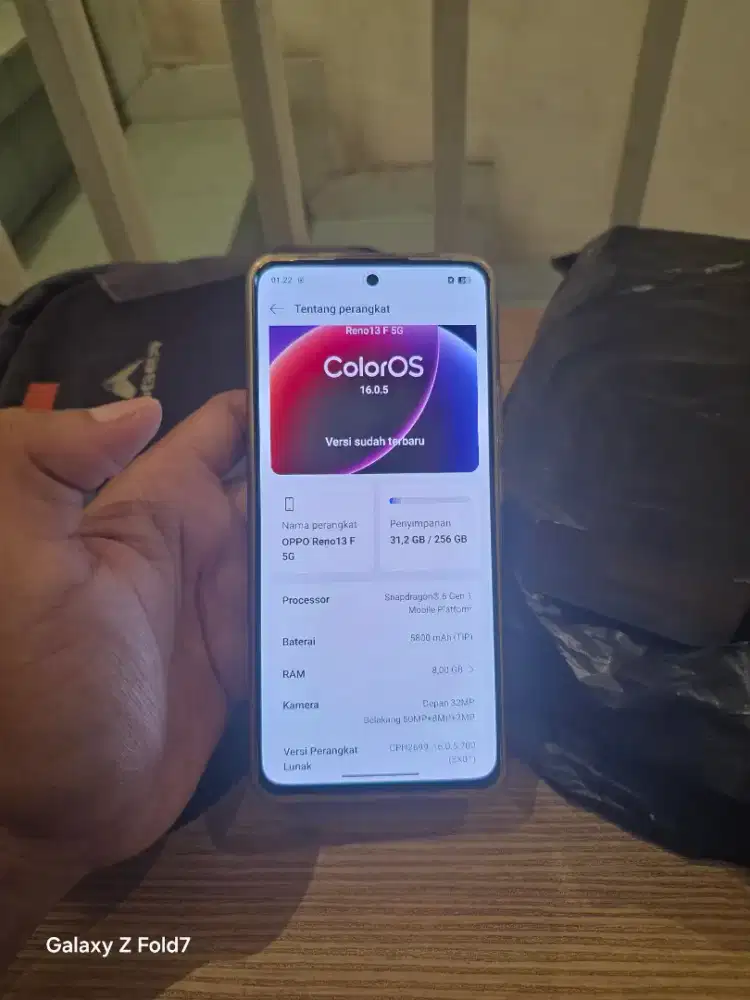 Oppo reno 13 F 5g ram 8+8/256 gb fullset ori , mulus like new